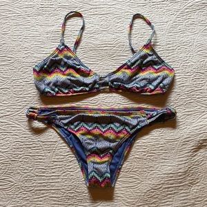 S Roxy tribal indie bikini swimsuit